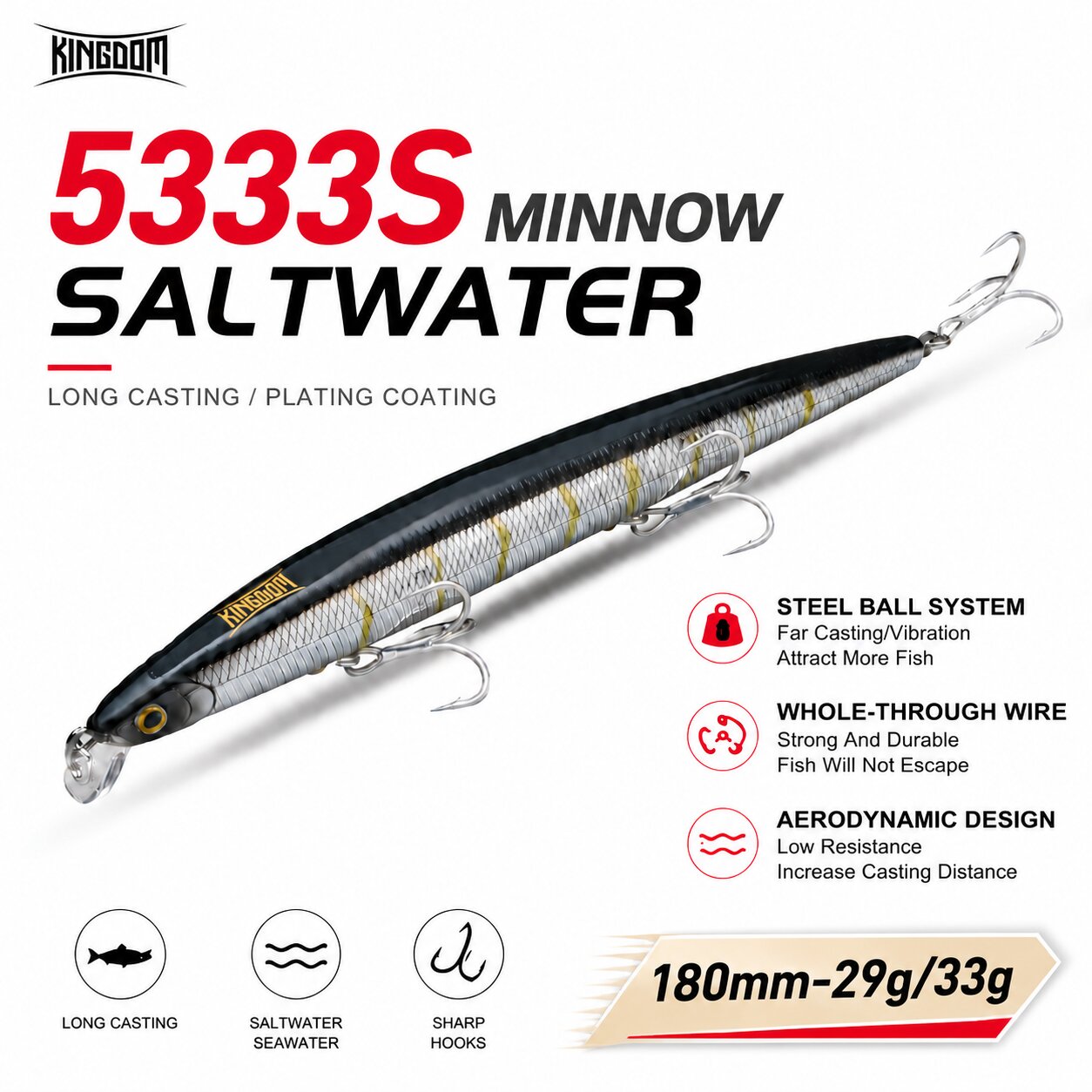 Fishing Lure Swimbait - Señuelo de Pesca Artificial Kingdom Isca