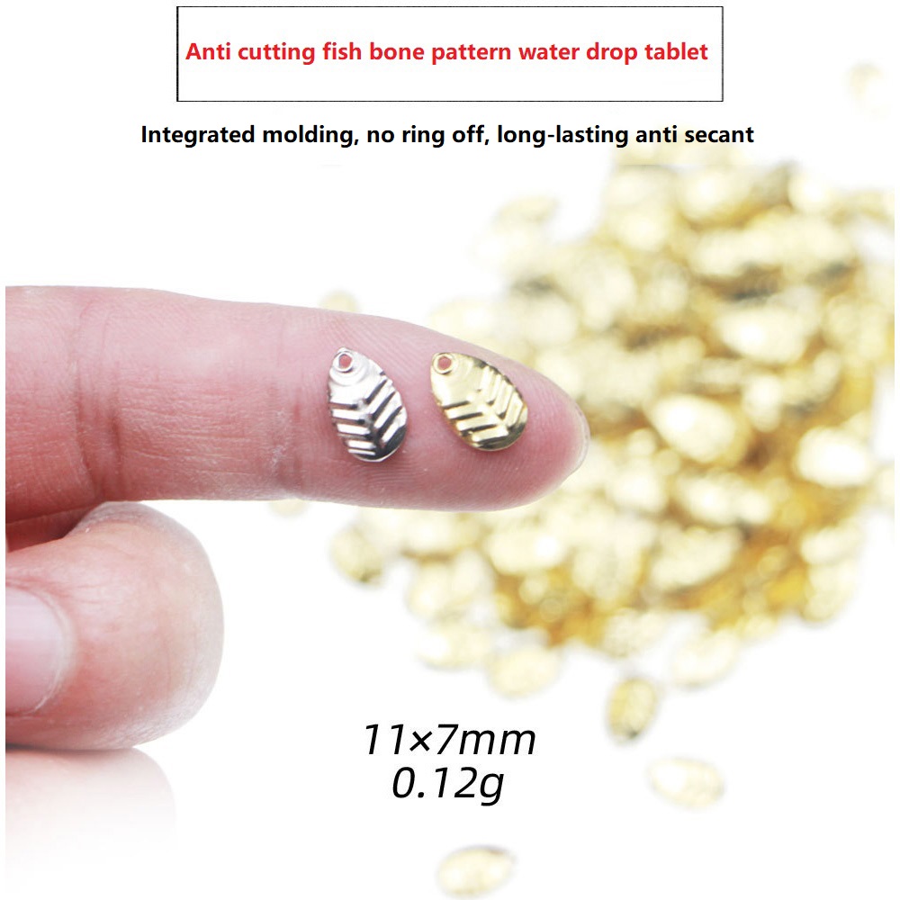 Fishing Lure Spoon - 50 unids/lote DIY Spinner de pesca