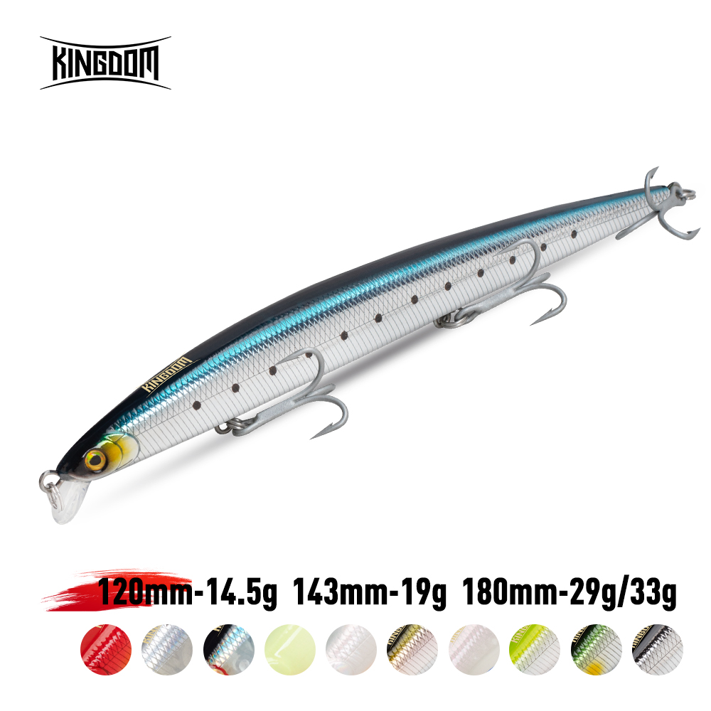 Fishing Lure Jerkbait - Kingdom-señuelo de pesca de fundición larga,