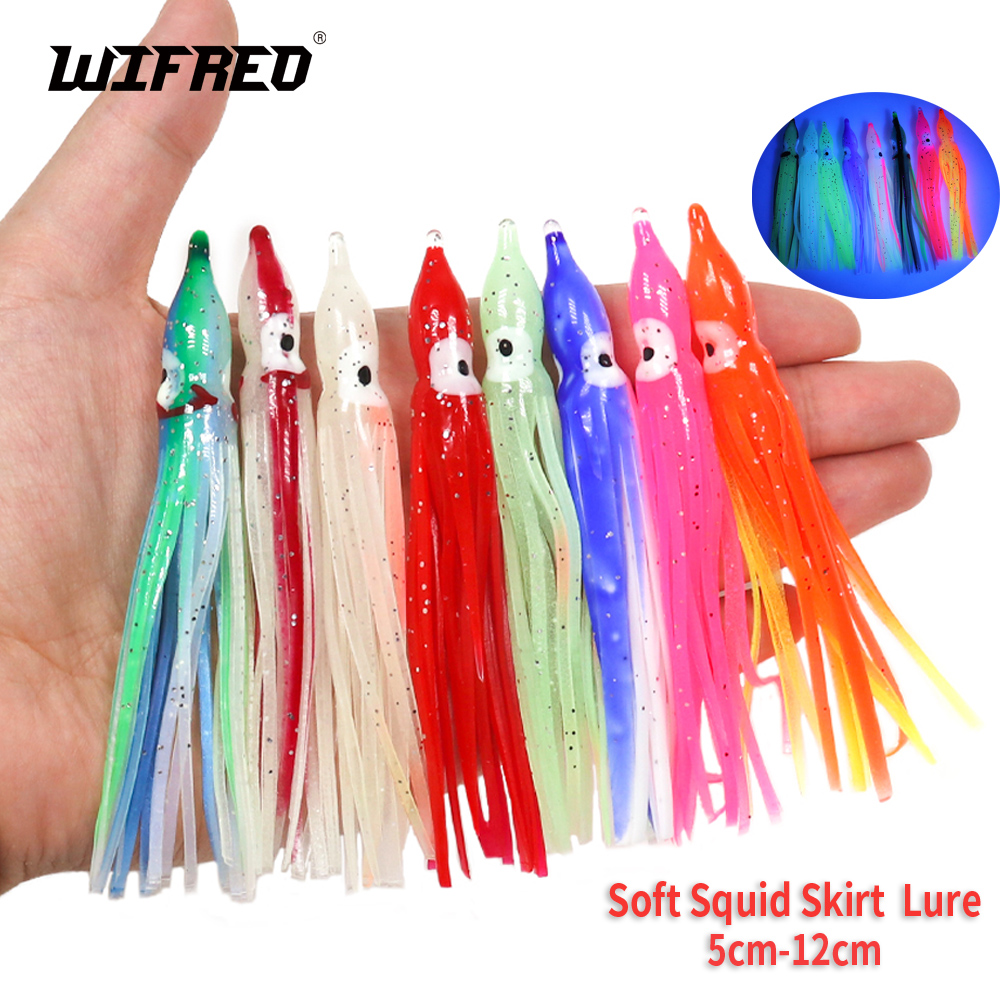 Fishing Lure Buzzbait - Wifreo-falda de calamar de goma para