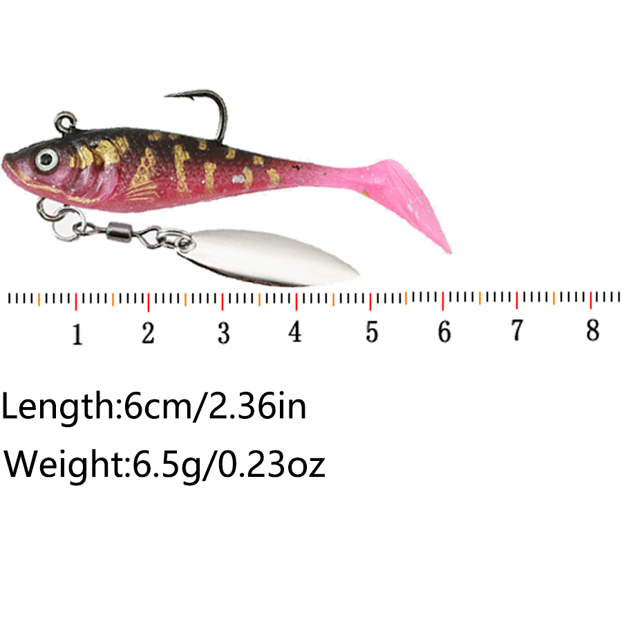 5 señuelos artificiales blando - Fishing Lure Blade Bait reseña y precio