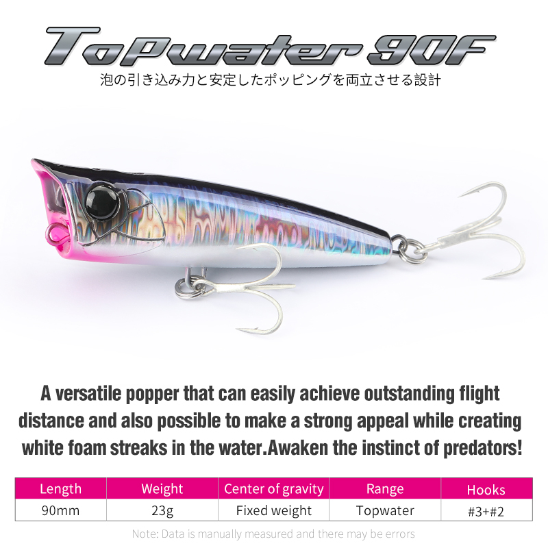 TSURINOYA-señuelo de pesca Top - Fishing Lure Popper reseña y precio