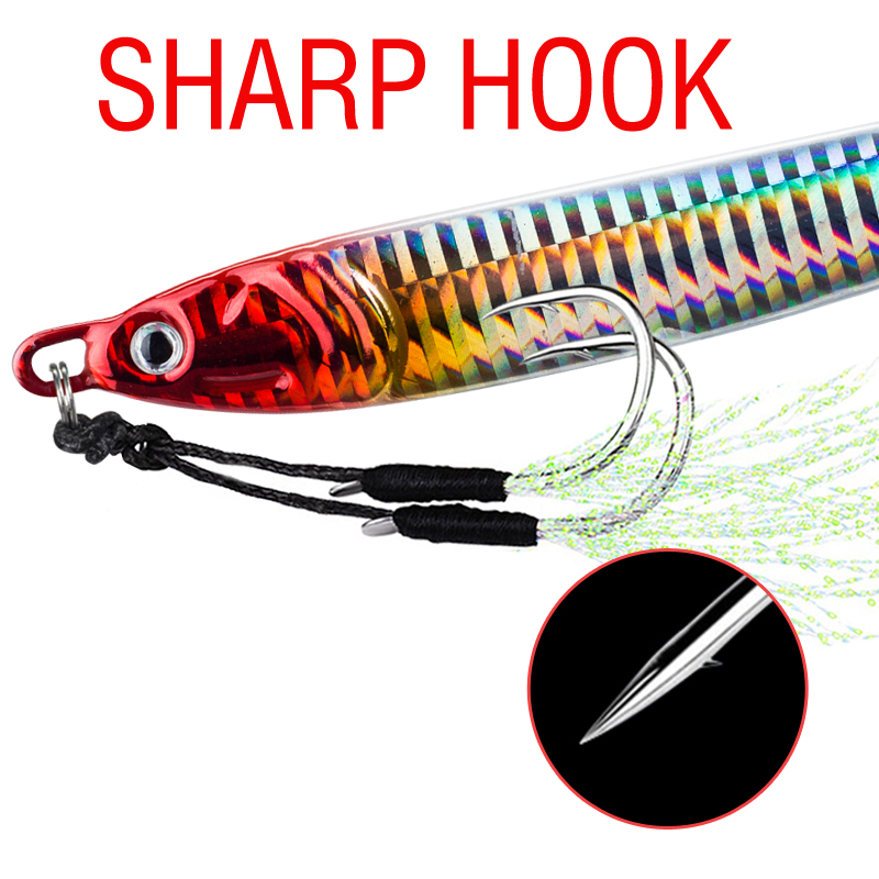 7 Uds 40g 60g 80g 100g señuelo - Fishing Lure Spoon reseña y precio