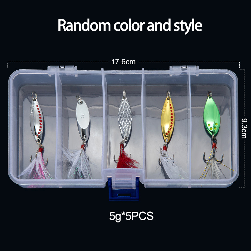 Señuelo de pesca giratorio con - Fishing Lure Spoon reseña y precio