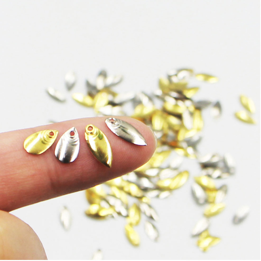 50 unids/lote DIY Spinner de p - Fishing Lure Spoon reseña y precio