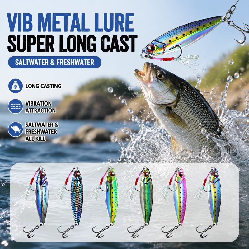 Señuelo de Pesca VIB de Metal  - Fishing Lure Blade Bait reseña y precio