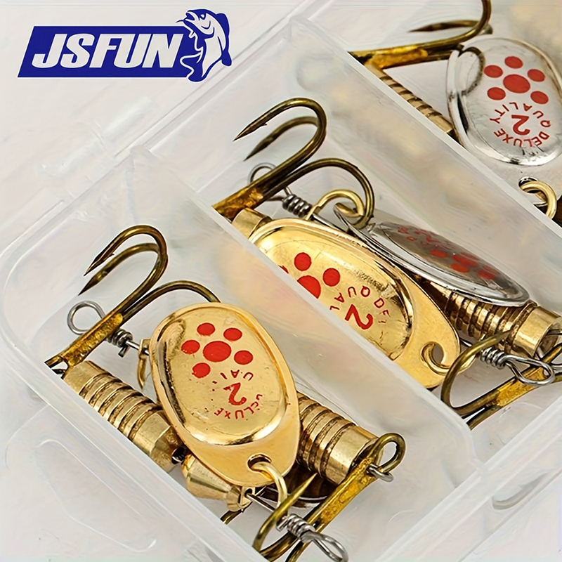 JSFUN Juego de 10 Señuelos Gir - Fishing Lure Blade Bait reseña y precio